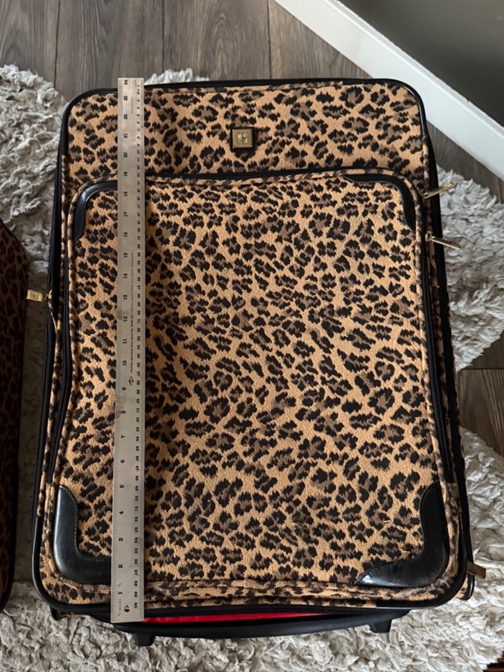 Diane Von Furstenberg MadagascarLeopard Print 1 Piece Rolling suitcase - Picture 7 of 10